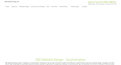 Desktop Screenshot of mjswebsitedesign.co.uk