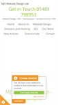 Mobile Screenshot of mjswebsitedesign.co.uk