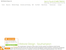 Tablet Screenshot of mjswebsitedesign.co.uk